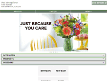 Tablet Screenshot of paulmirringflorist.com